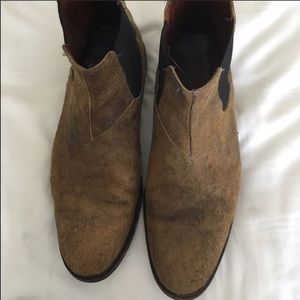 Allen Edmonds Suede Chelsea chukka boots size 10